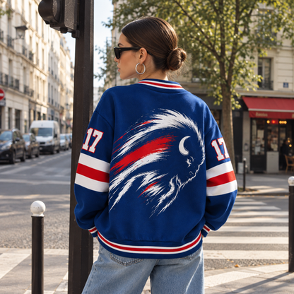 Custom Buffalo Game Day Knit Cardigan – Personalized Number